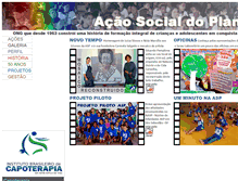 Tablet Screenshot of acaosocialdoplanalto.org.br